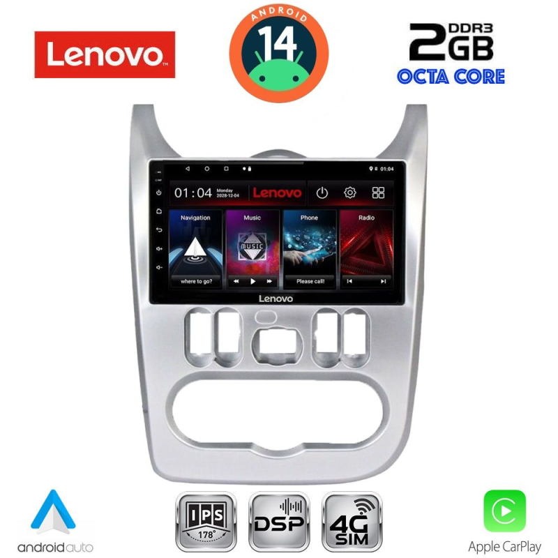 LENOVO LVF 5101SL_CPA (9inc) MULTIMEDIA TABLET for DACIA DUSTER – LOGAN – SANDERO mod. 2006-2012 (SILVER) LENOVO LVF 5101SL_CPA (9inc) MULTIMEDIA TABLET for DACIA DUSTER – LOGAN – SANDERO mod. 2006-2012 (SILVER)