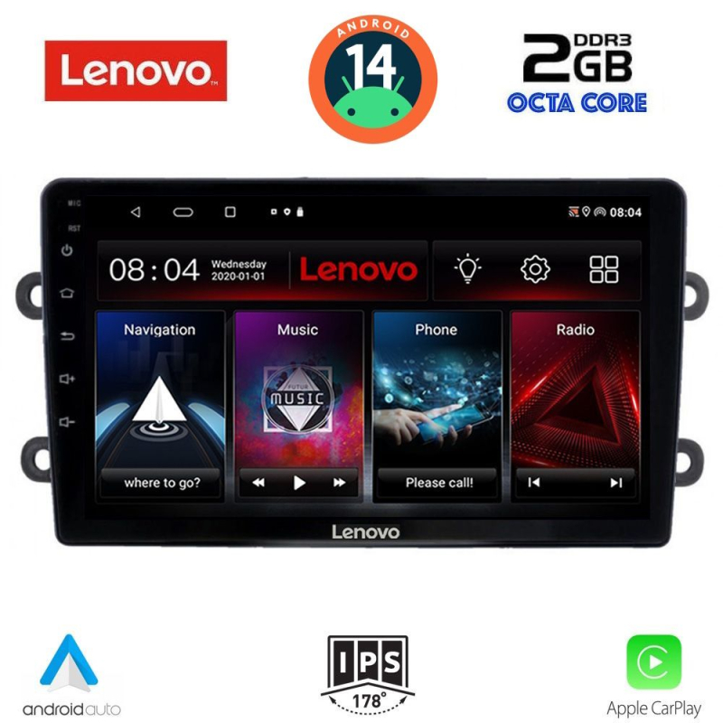 LENOVO LVF 5102_CPA (9inc) MULTIMEDIA TABLET for DACIA DUSTER mod. 2012-2019