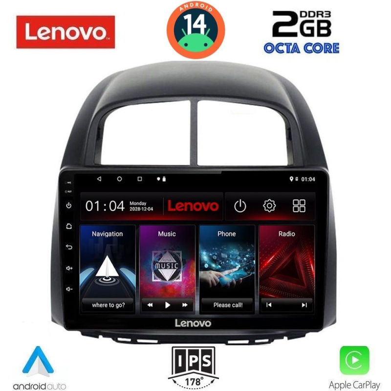 LENOVO LVF 5124_CPA (10inc) MULTIMEDIA TABLET for DAIHATSU SIRION mod. 2006-2012