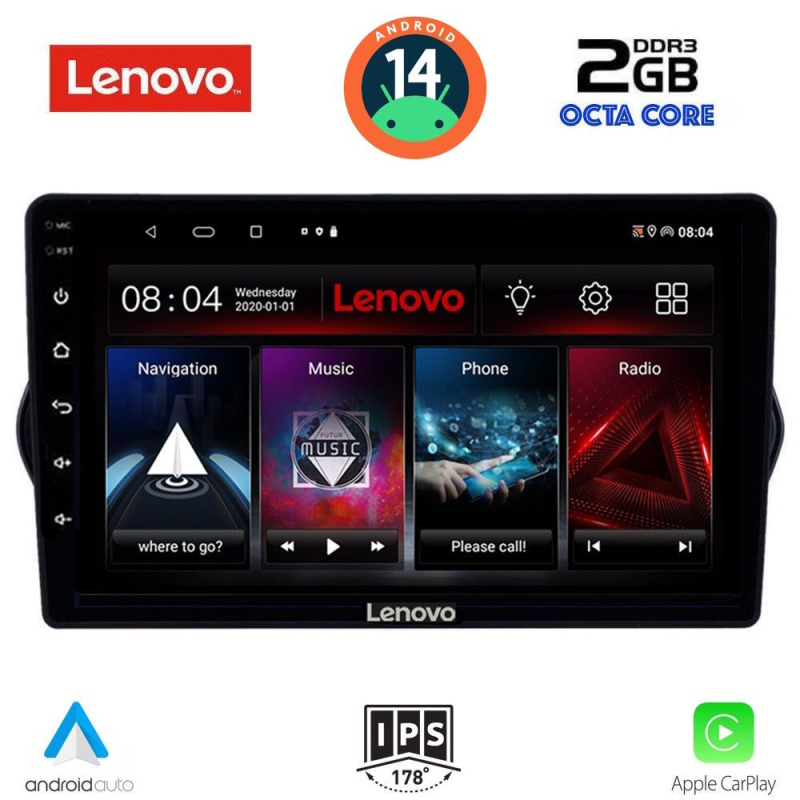 LENOVO LVF 5148_CPA (9inc) MULTIMEDIA TABLET for FIAT TIPO mod. 2015-2023