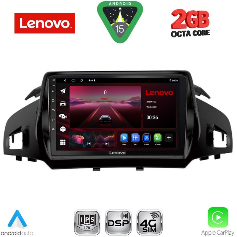 LENOVO LVF 5160_CPA (9inc) MULTIMEDIA TABLET for FORD KUGA mod. 2013-2019 – CMAX mod. 2011-2020