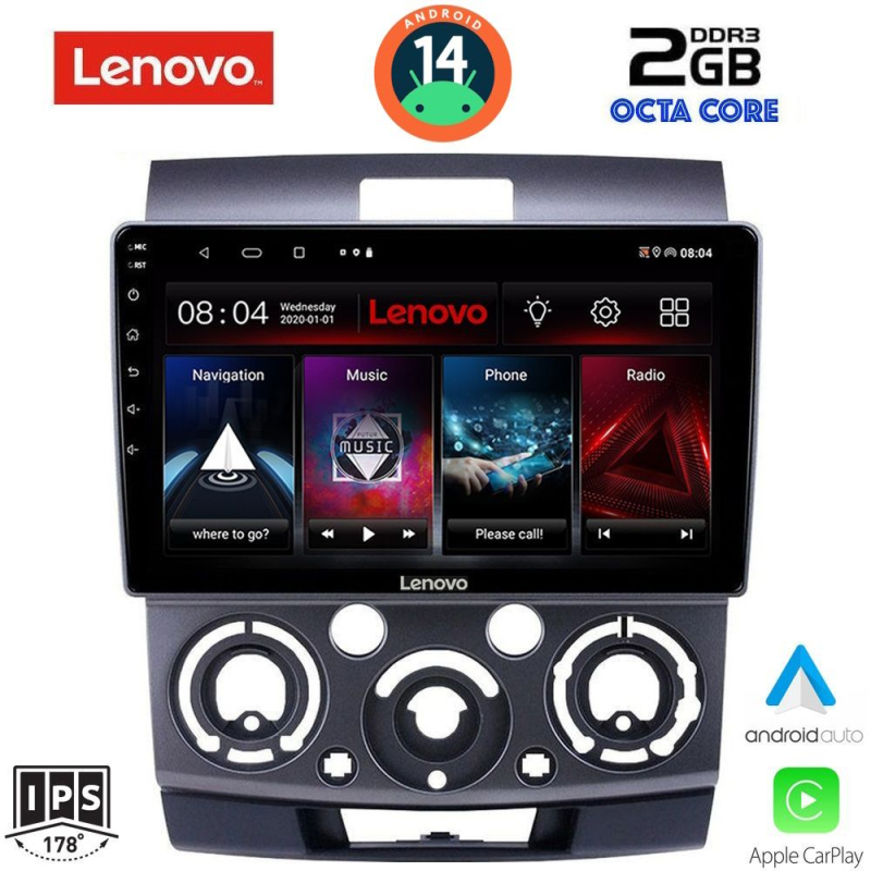 LENOVO LVF 5170_CPA (9inc) MULTIMEDIA TABLET for FORD RANGER | MAZDA BT50 mod. 2006-2011