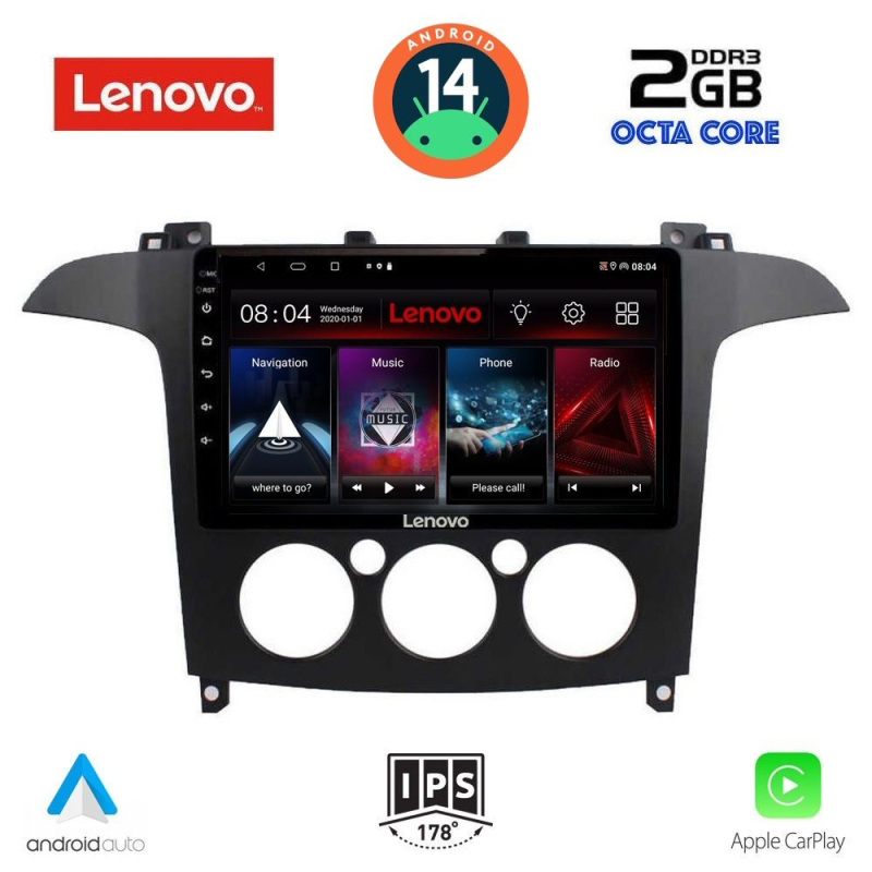LENOVO LVF 5175_CPA A/C (9inc) MULTIMEDIA TABLET for FORD SMAX mod. 2006-2014