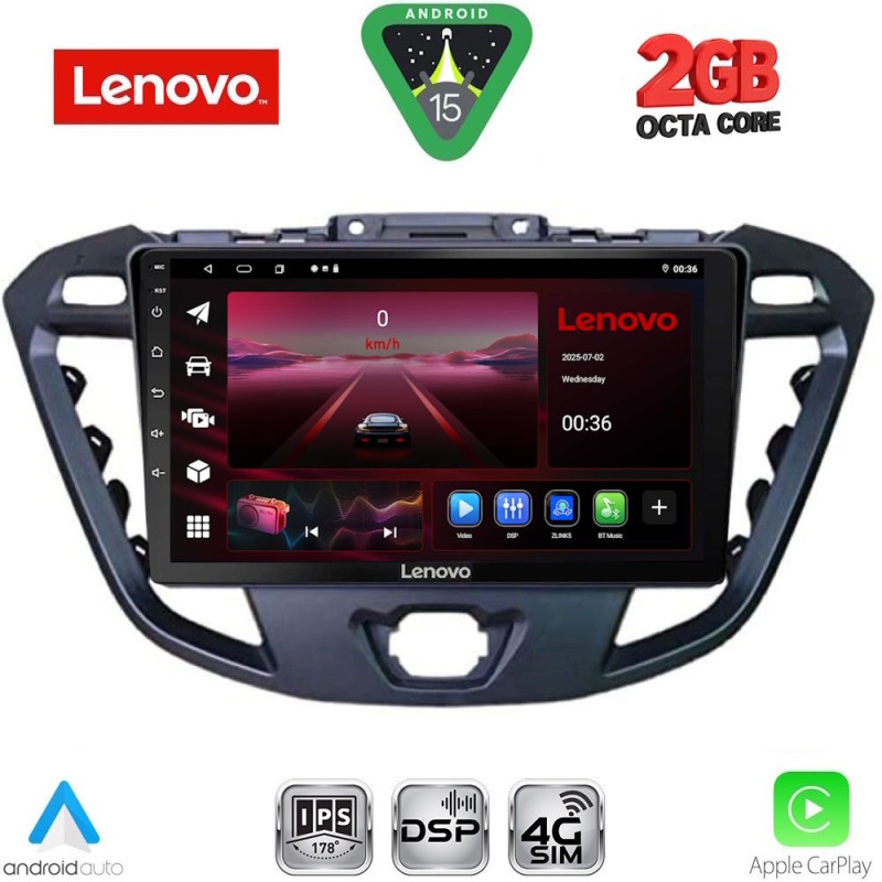 LENOVO LVF 5177_CPA (9inc) MULTIMEDIA TABLET for FORD TRANSIT CUSTOM | TOURNEO CUSTOM mod. 2013-2019
