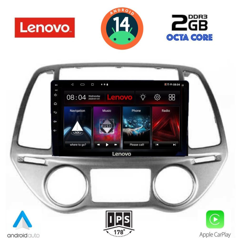 LENOVO LVF 5227_CPA CLIMA (9inc) MULTIMEDIA TABLET for HYUNDAI i20 mod. 2008-2012