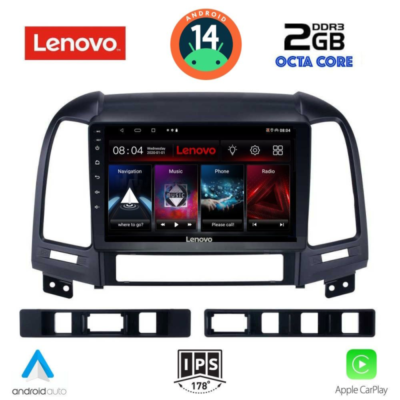 LENOVO LVF 5239_CPA (9inc) MULTIMEDIA TABLET for HYUNDAI SANTA FE  mod. 2005-2013