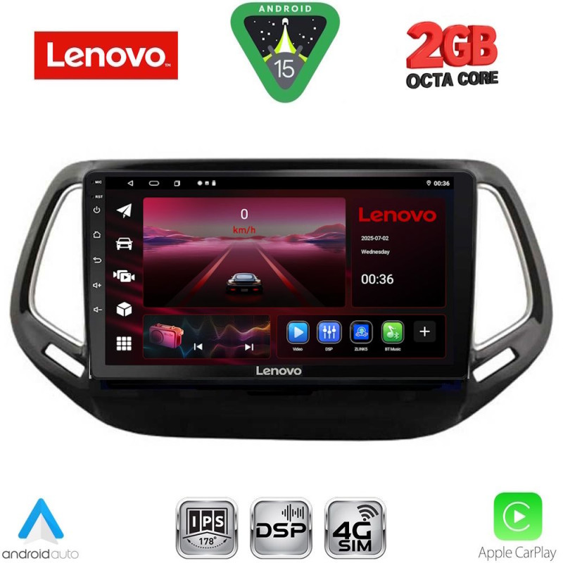 LENOVO LVF 5278_CPA (10inc) MULTIMEDIA TABLET for JEEP COMPASS mod. 2016-2021