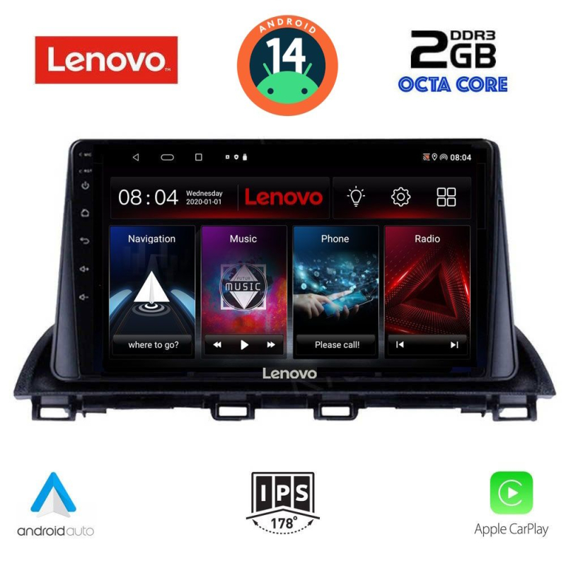LENOVO LVF 5367_CPA (9inc) MULTIMEDIA TABLET for MAZDA 3 mod. 2014-2019
