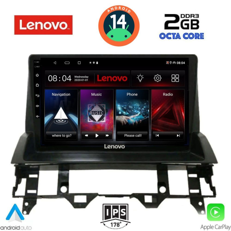 LENOVO LVF 5376_CPA DASH (10inc) MULTIMEDIA TABLET for MAZDA 6 mod. 2002-2008