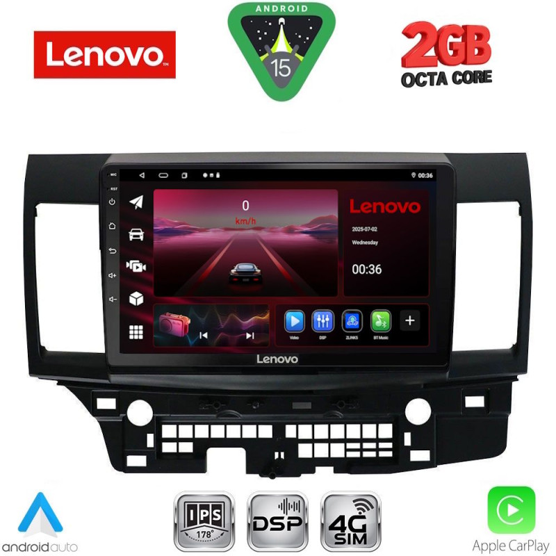 LENOVO LVF 5434_CPA (10inc) MULTIMEDIA TABLET for MITSUBISHI LANCER mod. 2008-2017