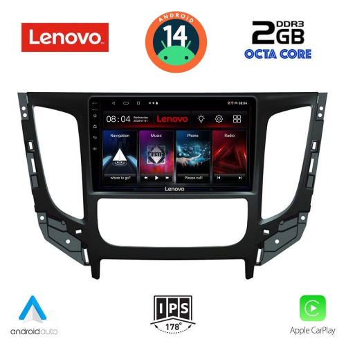 LENOVO LVF 5437_CPA CLIMA (9inc) MULTIMEDIA TABLET for MITSUBISHI L200 mod. 2015&gt; με CLIMA