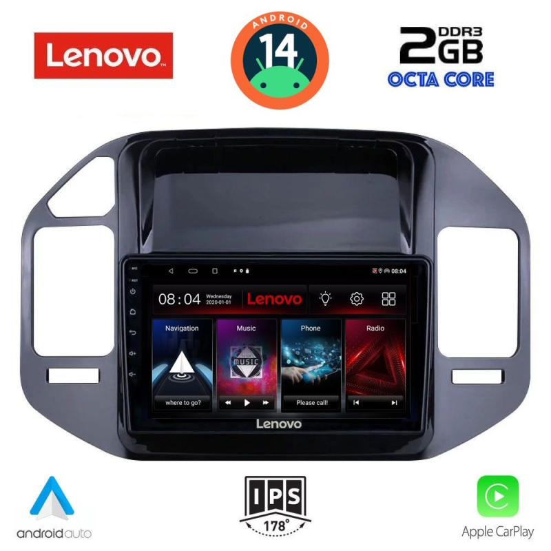 LENOVO LVF 5444_CPA (9inc) MULTIMEDIA TABLET for MITSUBISHI PAJERO mod. 1999-2006