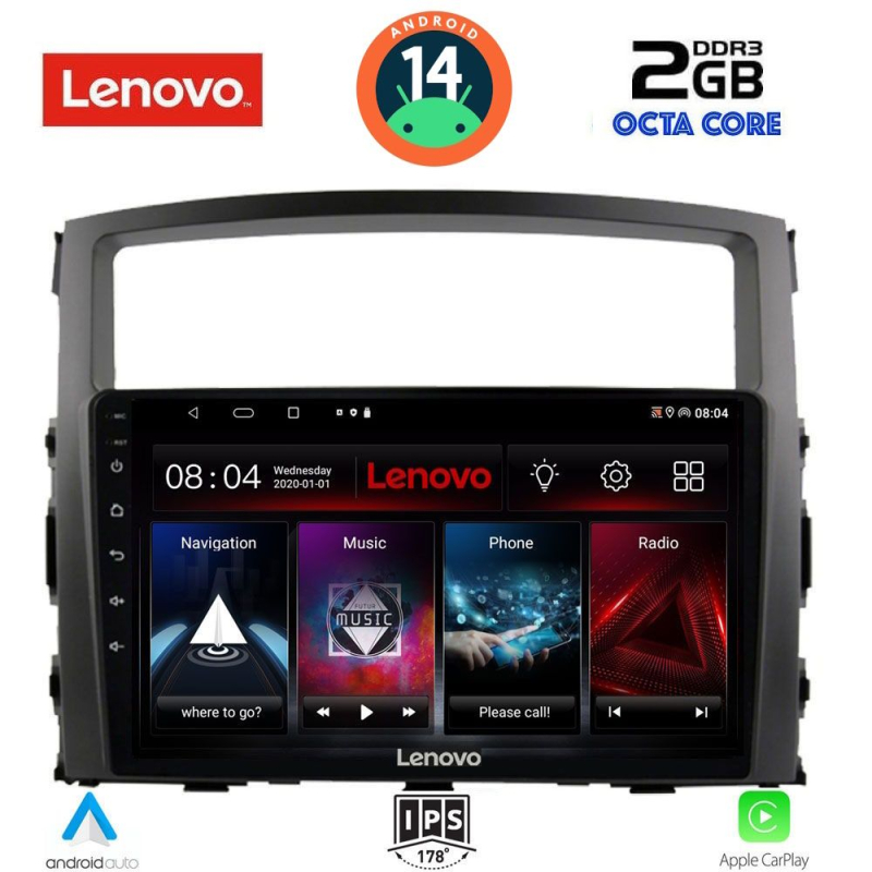 LENOVO LVF 5446_CPA (9inc) MULTIMEDIA TABLET for MITSUBISHI PAJERO mod. 2006-2013