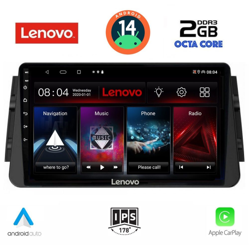 LENOVO LVF 5460_CPA (9inc) MULTIMEDIA TABLET for NISSAN MICRA mod. 2017>