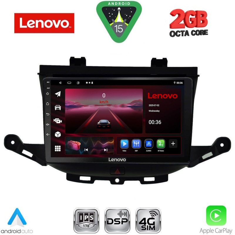 LENOVO LVF 5483_CPA (9inc) MULTIMEDIA TABLET for OPEL ASTRA K mod. 2015-2023