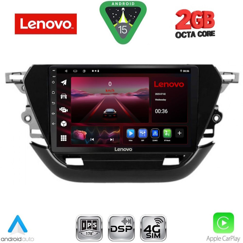 LENOVO LVF 5487_CPA (9inc) MULTIMEDIA TABLET for OPEL CORSA F mod. 2019-2024