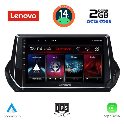 LENOVO LVF 5509_CPA (9inc) MULTIMEDIA TABLET for PEUGEOT 208 - 2008 mod. 2021&gt;