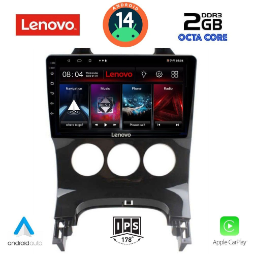 LENOVO LVF 5515_CPA A/C (9inc) MULTIMEDIA TABLET for PEUGEOT 3008 mod. 2008-2016 με A/C