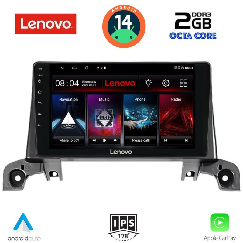 LENOVO LVF 5519_GPS (9inc) MULTIMEDIA TABLET for PEUGEOT 3008 - 5008 mod. 2016>