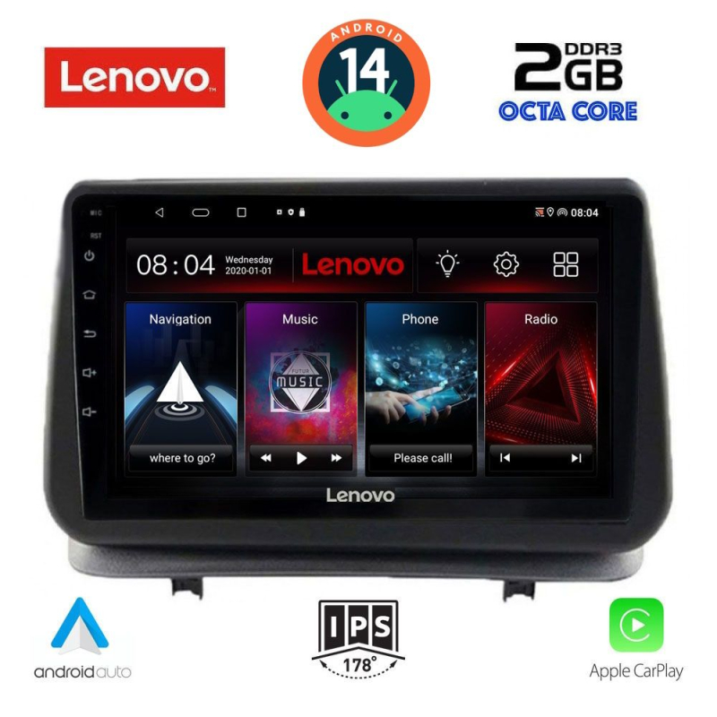 LENOVO LVF 5543_CPA (9inc) MULTIMEDIA TABLET for RENAULT CLIO mod. 2005-2011