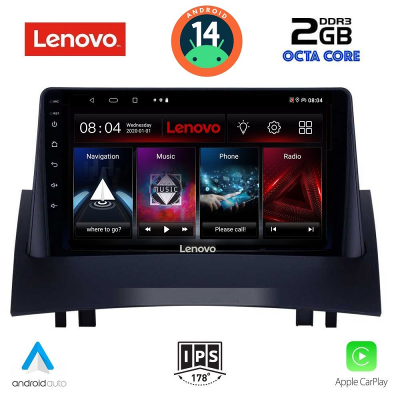 LENOVO LVF 5555_CPA (9inc) MULTIMEDIA TABLET for RENAULT MEGANE 2 mod. 2002-2008