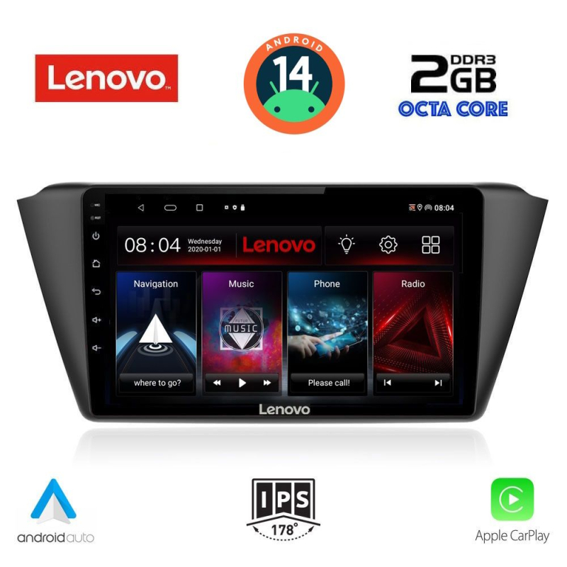 LENOVO LVF 5582_CPA (9inc) MULTIMEDIA TABLET for SKODA FABIA mod. 2015>
