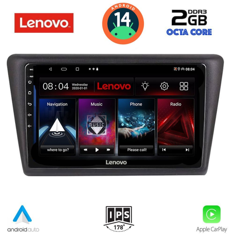 LENOVO LVF 5600_CPA (9inc) MULTIMEDIA TABLET for  SKODA RAPID SPACEBACK mod. 2014>