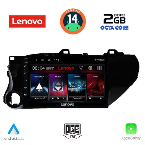 LENOVO LVF 5721_CPA (10inc) MULTIMEDIA TABLET for TOYOTA HILUX mod. 2017&gt;
