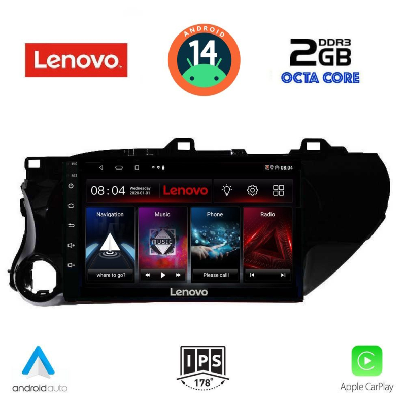 LENOVO LVF 5721_CPA (10inc) MULTIMEDIA TABLET for TOYOTA HILUX mod. 2017> LENOVO LVF 5721_CPA (10inc) MULTIMEDIA TABLET for TOYOTA HILUX mod. 2017>