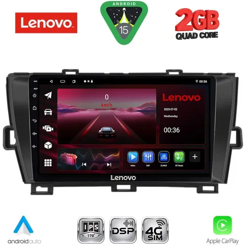 LENOVO LVF 5726BL_CPA (9inc) MULTIMEDIA TABLET for TOYOTA PRIUS mod. 2009-2015 (BLACK)