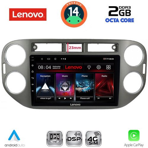 LENOVO LVF 5760GR_CPA (9inc) MULTIMEDIA TABLET for VW TIGUAN mod. 2011-2016 (GREY)