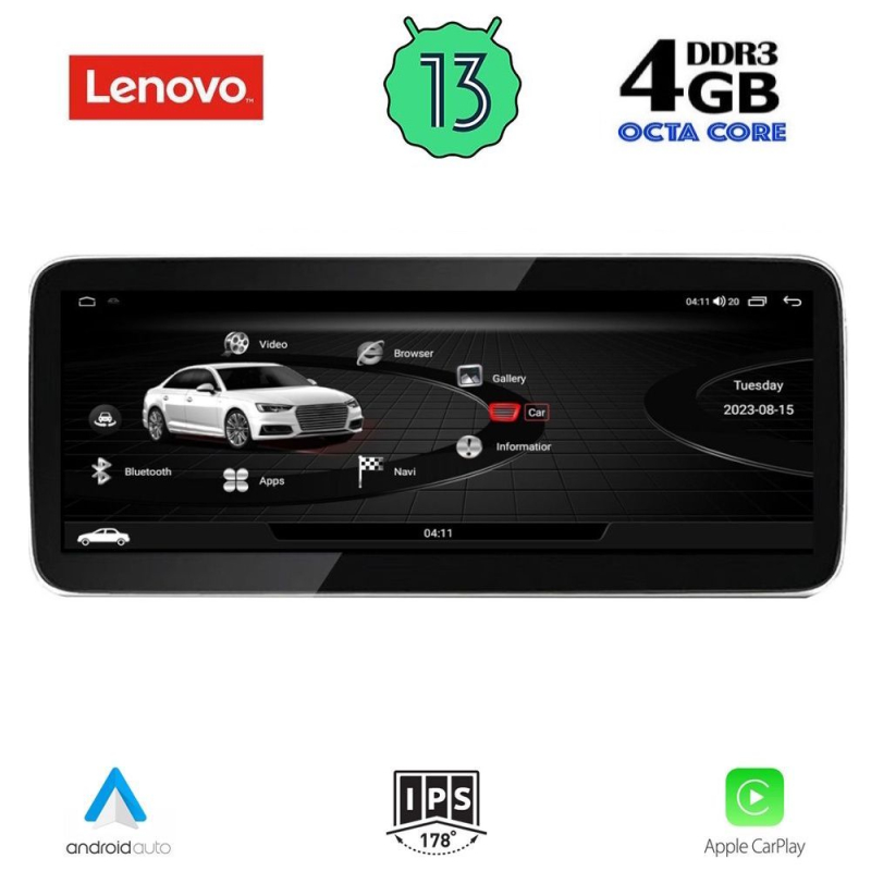 LENOVO LVG 13921_CPA (10.33inc) MULTIMEDIA SYSTEM for AUDI A4 - A5 mod. 2016>