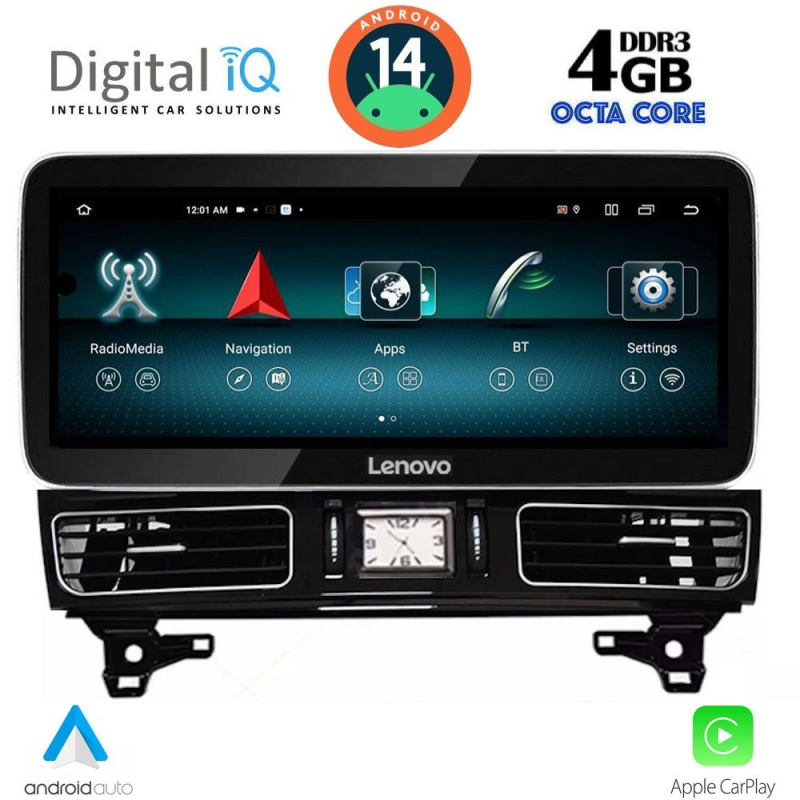 LENOVO LVG 14997_CPA (12.3inc) (NTG 4.5) MULTIMEDIA SYSTEM for MERCEDES ML (W166) mod. 2011-2019
