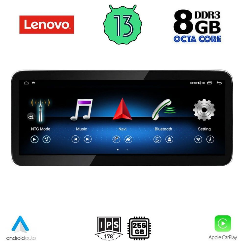 LENOVO LVK 18996_CPA (10.33inc) (NTG 4.5) MULTIMEDIA SYSTEM for MERCEDES GLK (X204) mod. 2013-2015 LENOVO LVK 18996_CPA (10.33inc) (NTG 4.5) MULTIMEDIA SYSTEM for MERCEDES GLK (X204) mod. 2013-2015