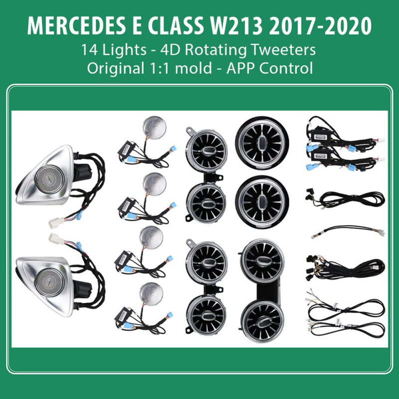DIQ AMBIENT 8176 ED117 BENZ E (W213) (Digital iQ Ambient Light for Mercedes E (W213) mod.2017-2020 , 14 Lights) DIQ AMBIENT 8176 ED117 BENZ E (W213) (Digital iQ Ambient Light for Mercedes E (W213) mod.2017-2020 , 14 Lights)