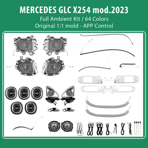 DIQ AMBIENT 8173 BJE6 BENZ GLC (X254) FULLKIT mod.2023 (Digital iQ Ambient Light for Mercedes GLC, Full Kit)