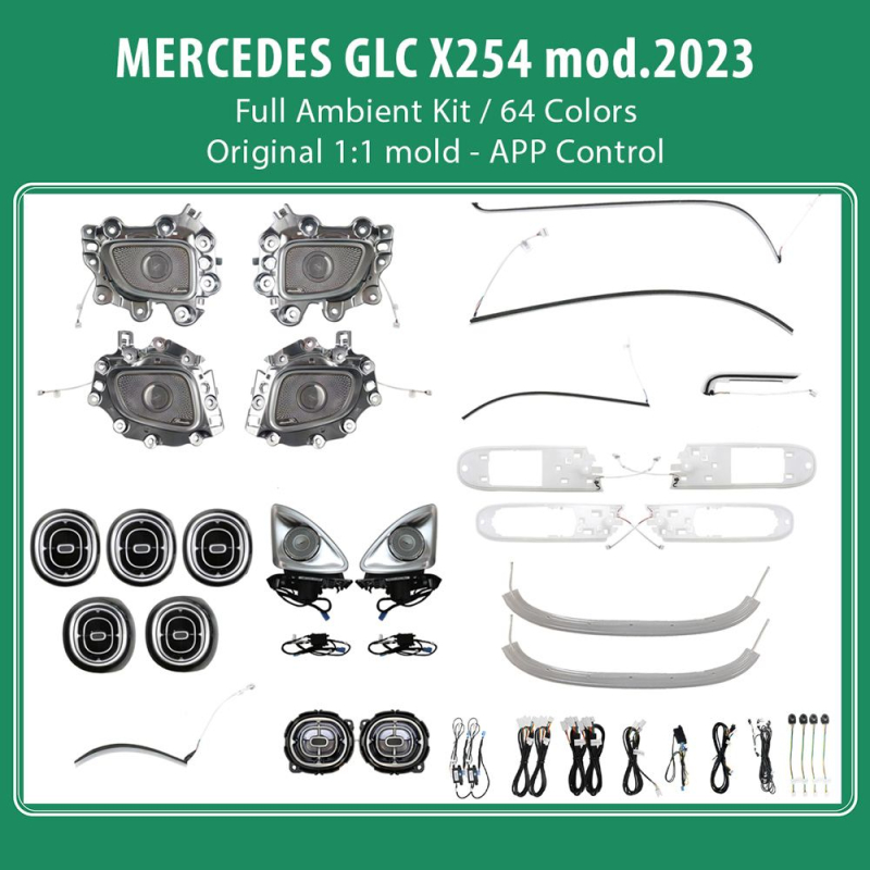 DIQ AMBIENT 8173 BJE6 BENZ GLC (X254) FULLKIT mod.2023 (Digital iQ Ambient Light for Mercedes GLC, Full Kit) DIQ AMBIENT 8173 BJE6 BENZ GLC (X254) FULLKIT mod.2023 (Digital iQ Ambient Light for Mercedes GLC, Full Kit)