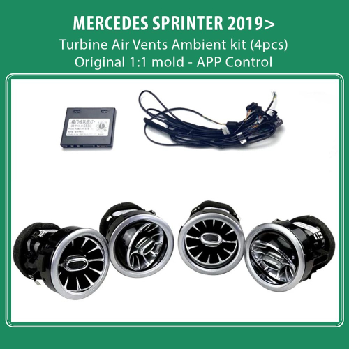 DIQ AMBIENT 8176-SPR BENZ SPRINTER (W907) mod. 2019&gt; (Digital iQ Turbine Air Vent Ambient Light Kit MERCEDES SPRINTER mod. 2019&gt;