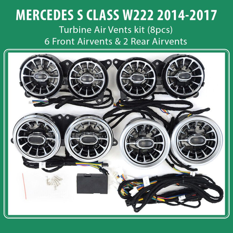 DIQ AMBIENT 8176 SB (Digital iQ Turbine Air Vent Ambient Light Kit MERCEDES S W222 mod. 2014-2017)