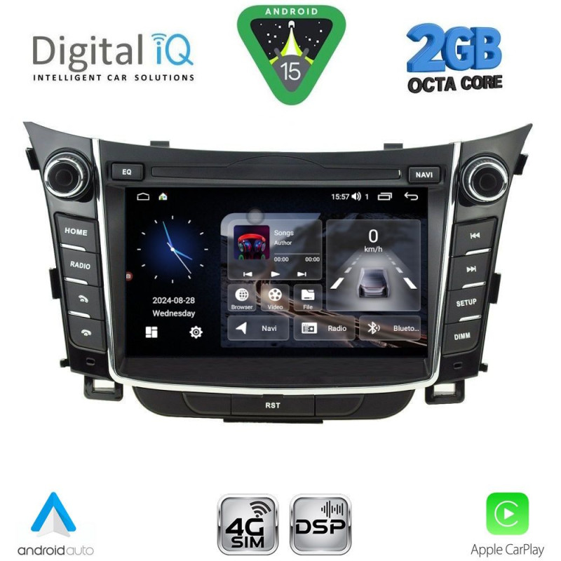 DIGITAL IQ MSF 326_CPA (7'' DECK) MULTIMEDIA for HYUNDAI i30 mod. 2012-2017)
