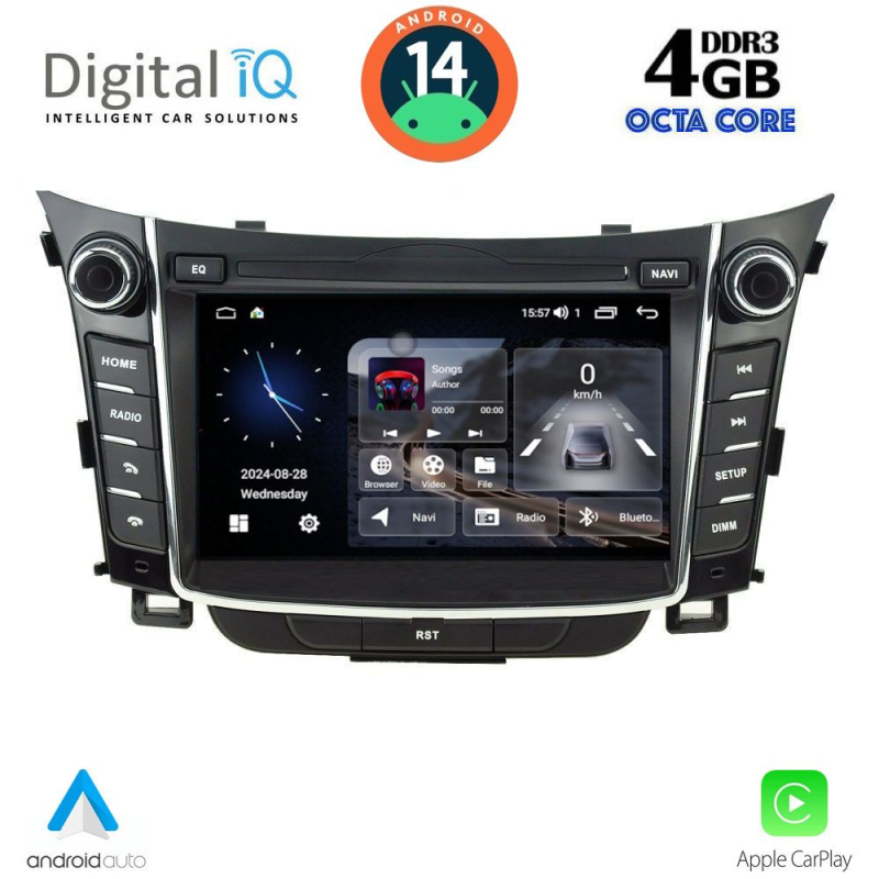 DIGITAL IQ MSG 426_CPA (7'' DECK) MULTIMEDIA SYSTEM for HYUNDAI i30  mod. 2012-2017
