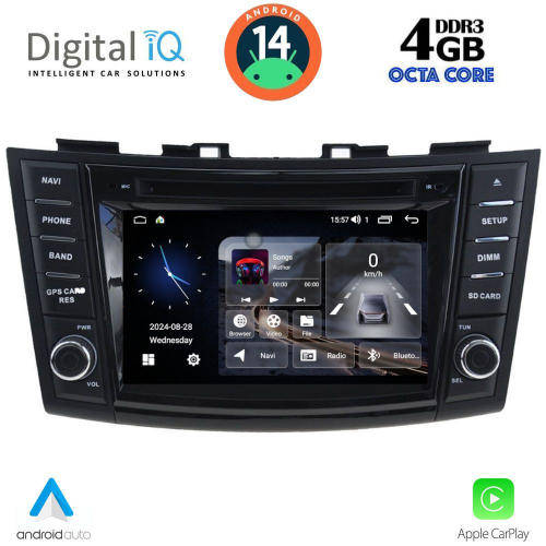 DIGITAL IQ MSG 477_CPA (7'' DECK) MULTIMEDIA SYSTEM for SUZUKI SWIFT mod. 2011-2016