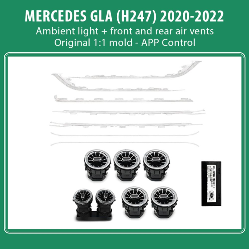 DIQ AMBIENT MERCEDES GLA 8176_GLA_C (Digital iQ Full Ambient Light Kit MERCEDES GLA mod. 2020-2022) DIQ AMBIENT MERCEDES GLA 8176_GLA_C (Digital iQ Full Ambient Light Kit MERCEDES GLA mod. 2020-2022)