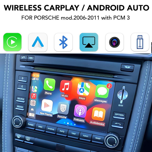 DIGITAL IQ PR 261 CPAA (CARPLAY / ANDROID AUTO BOX for PORSCHE mod.2006-2011 with PCM 3)
