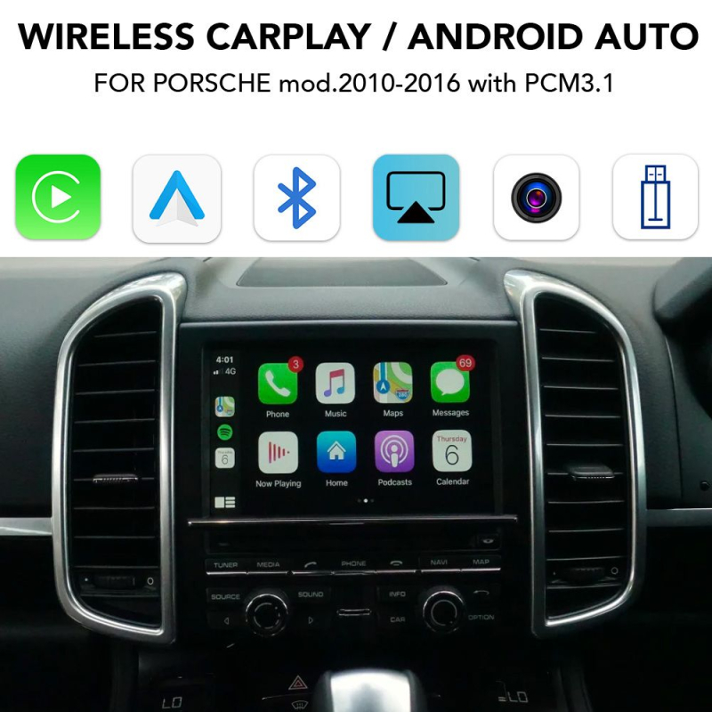 DIGITAL IQ PR 263 CPAA (CARPLAY / ANDROID AUTO BOX for PORSCHE mod.2010-2016 with PCM 3.1) DIGITAL IQ PR 263 CPAA (CARPLAY / ANDROID AUTO BOX for PORSCHE mod.2010-2016 with PCM 3.1)