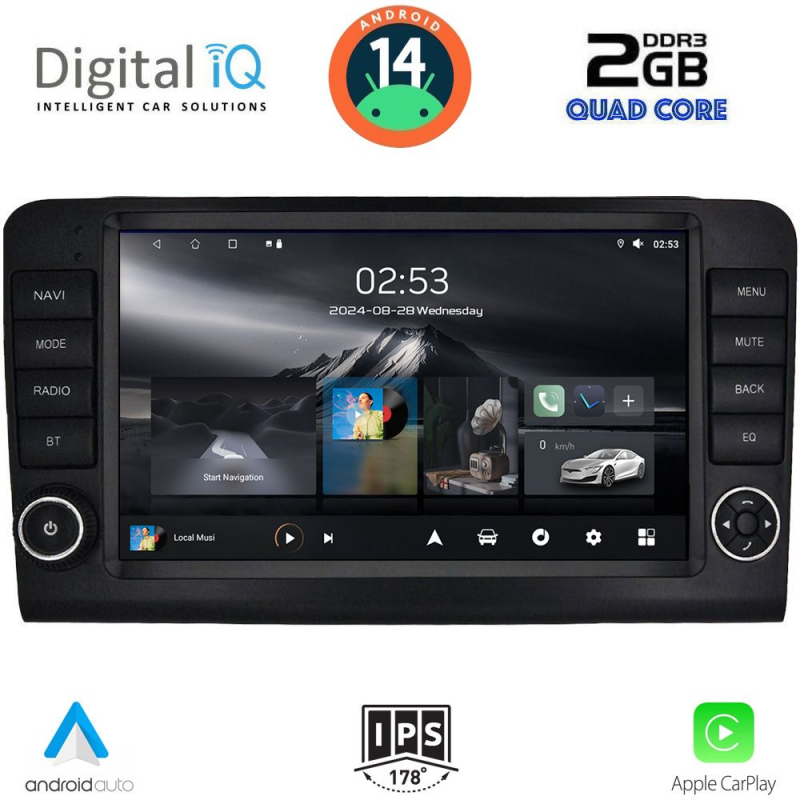 DIGITAL IQ RSB 1416_CPA (9inc) MULTIMEDIA TABLET for MERCEDES ML (W164) – GL (X164) mod. 2005-2011