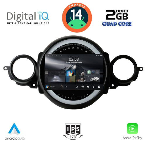 DIGITAL IQ RSB 1064_CPA (9inc) MULTIMEDIA TABLET for MINI COOPER (R56-R57) mod. 2006-2014 – CLUBMAN (R55) mod. 2007-2014