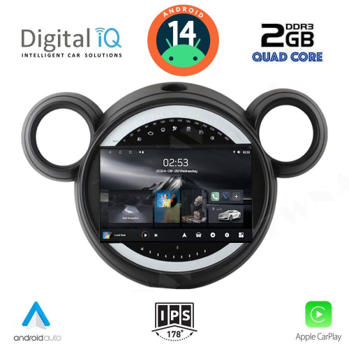 DIGITAL IQ RSB 1065_CPA (9inc) MULTIMEDIA TABLET for MINI COUNTRYMAN (R60) mod. 2010-2016 – PACEMAN (R61) mod. 2013-2016
