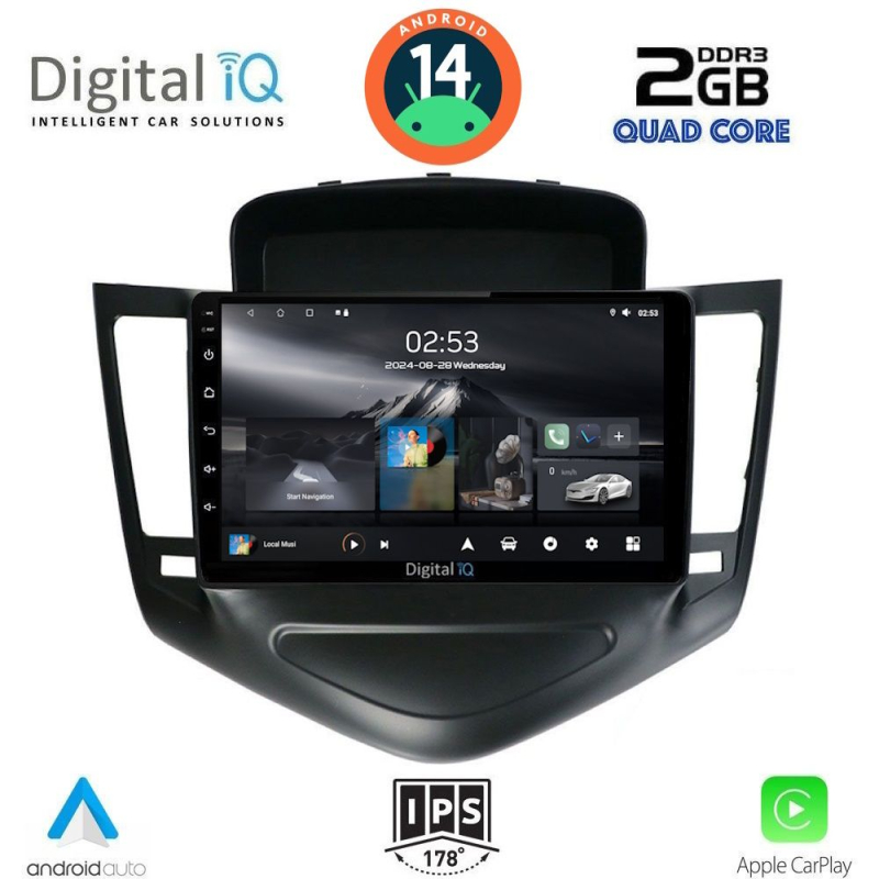 DIGITAL IQ RSB 1076_CPA (9inc) MULTIMEDIA TABLET for CHEVROLET CRUZE mod. 2008-2012