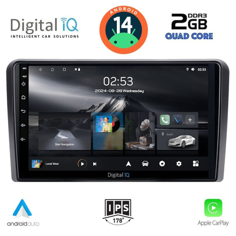 DIGITAL IQ RSB 1087_CPA (10inc) MULTIMEDIA TABLET for CITROEN C5-DS5 mod. 2007-2017 (with ORIGINAL NAVI)